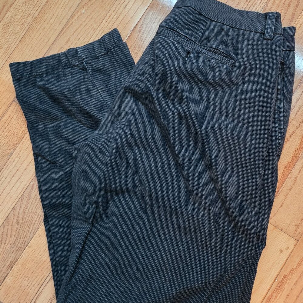 Mens Banana Republic Factory Black Patterned Pants Size 32x32